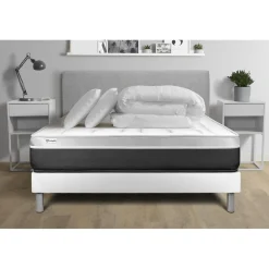 Pack prêt a dormir VITAL SOFT sommier Kit blanc