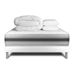 Pack prêt a dormir VITALMEMO BACK sommier Kit blanc