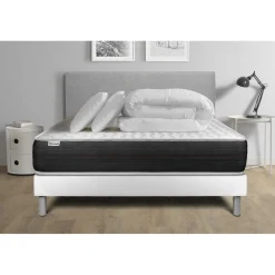 Pack prêt a dormir VITALSPRING sommier Kit blanc