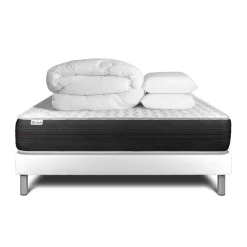 Pack prêt a dormir VITALSPRING sommier Kit blanc
