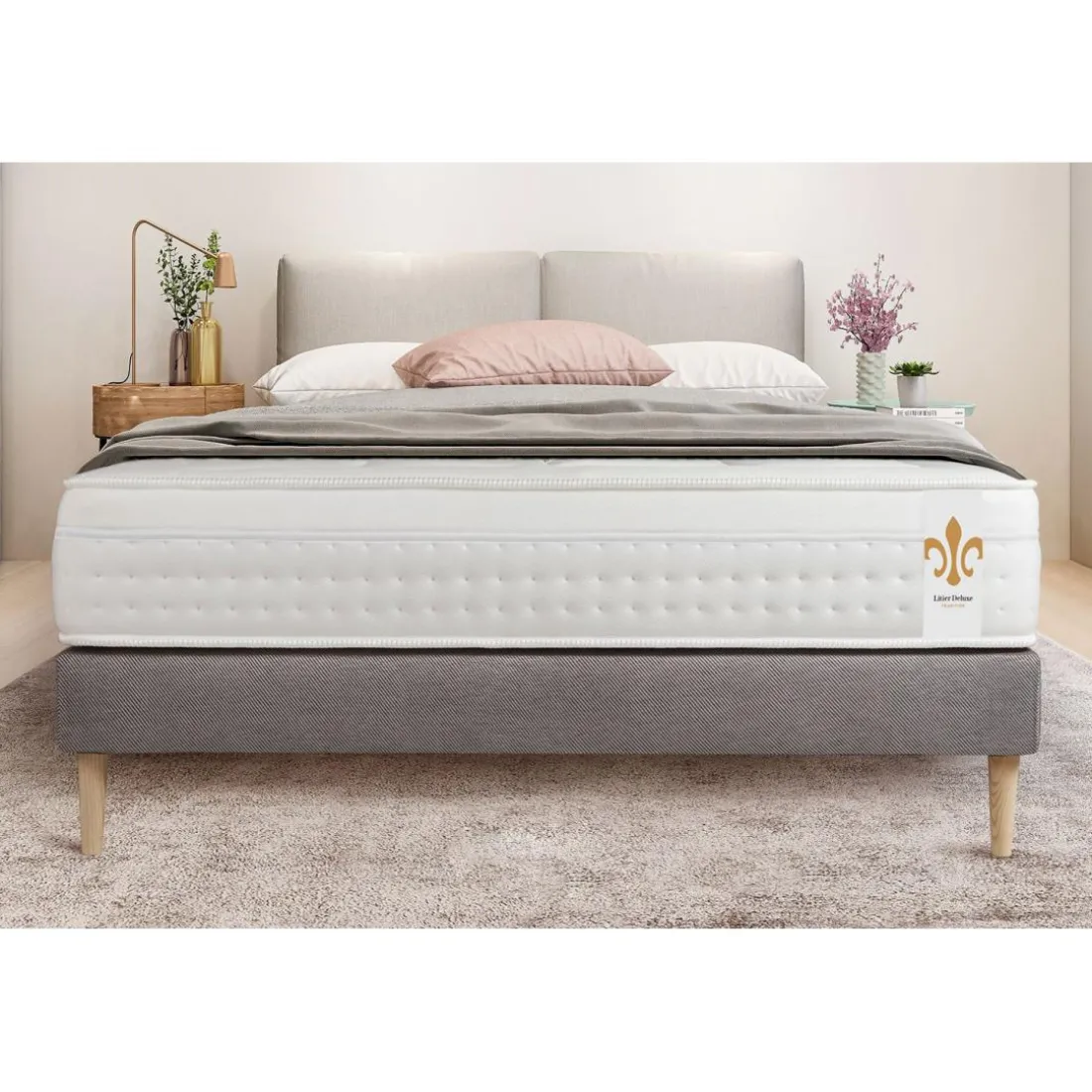 Pack Vingt-Huit sommier Kit Gris