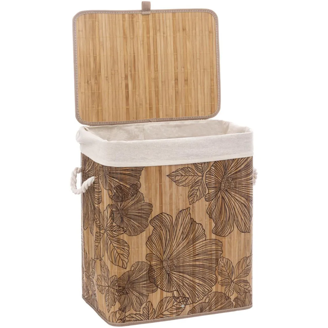 Panier à linge Blackflora en bambou