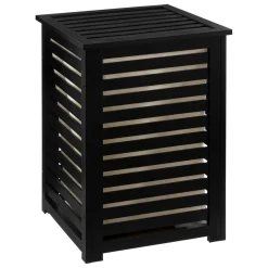 PANIER LINGE 65L BOIS NOIR