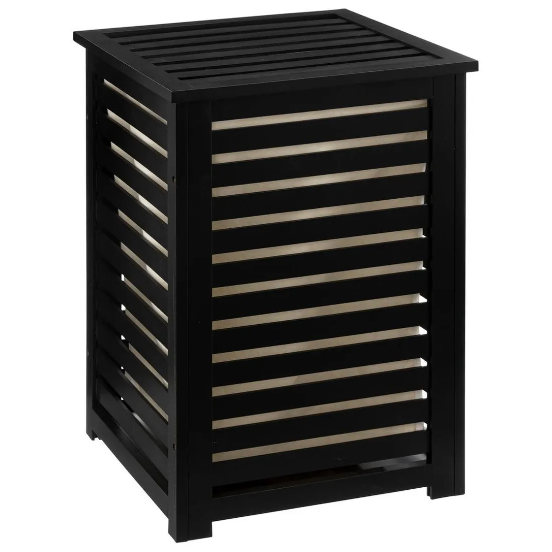 PANIER LINGE 65L BOIS NOIR