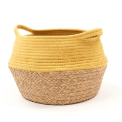 Panier Rond 27x23 Factory Ocre