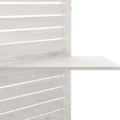 Paravent 3 Étagères Blanc