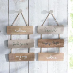 Parole déco murale Beach en Bois