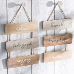 Parole déco murale Beach en Bois