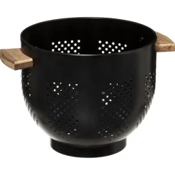 Passoire charbon 20cm noir en métal