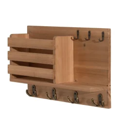 Patere en bois range courrier cruor