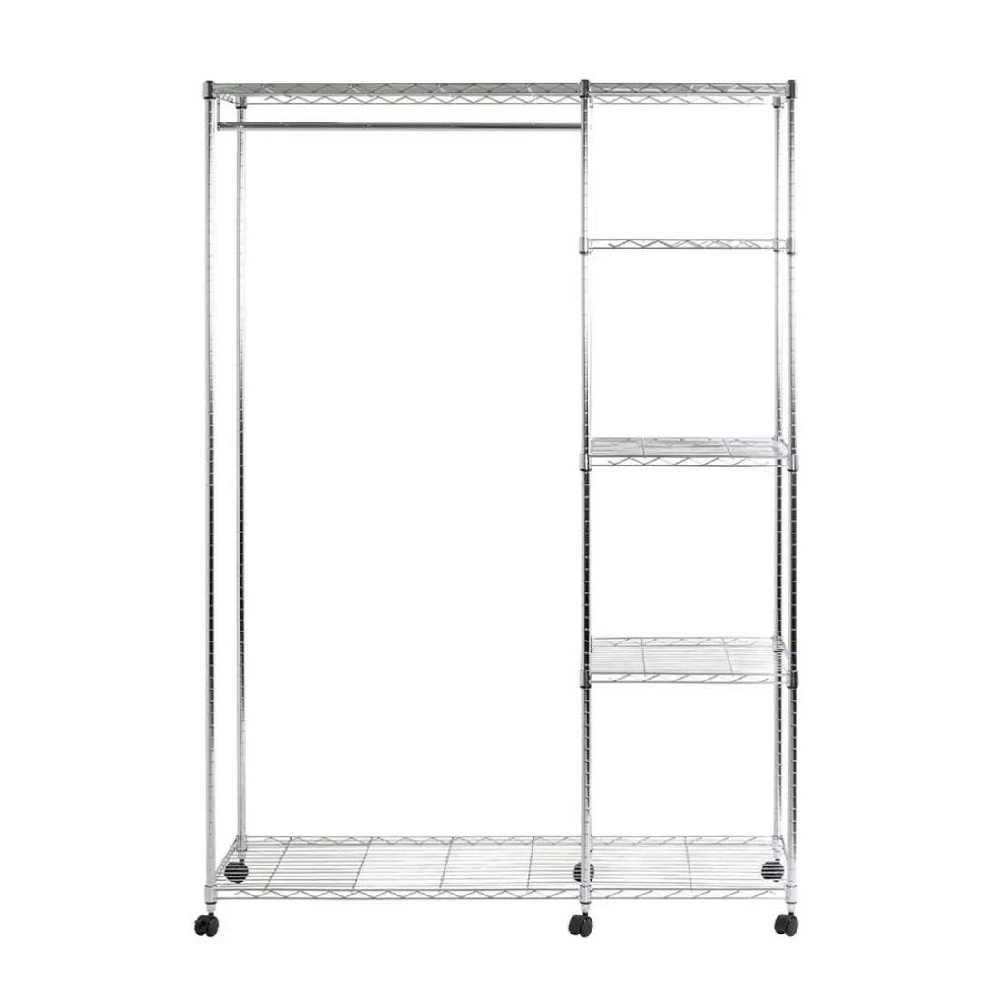 Penderie 4 niveaux sur roulettes