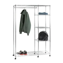 Penderie 4 niveaux sur roulettes