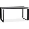 Petit bureau droit design 'XLINE' en bois noir
