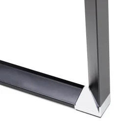 Petit bureau droit design 'XLINE' en bois noir