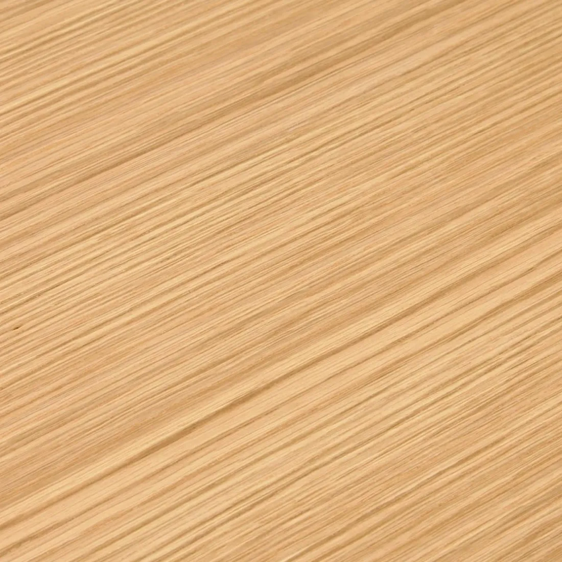 Petit bureau droit design 'XLINE' en bois finition naturelle et métal blanc