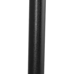 Petite table à diner 'BASTILLE' ronde en bois et fonte noire