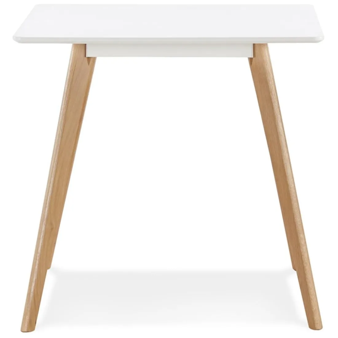 Petite table à diner 'GENIUS' en bois finiton blanche