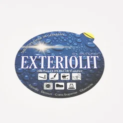 Petite table à diner 'LUCETTE' ronde en bois et fonte blanche