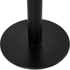 Petite table à diner 'LUCETTE' ronde en bois et fonte noire