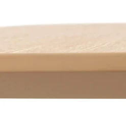 Petite table à diner 'PATATI' en bois finition naturelle et métal blanc