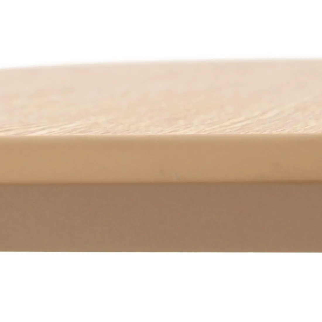 Petite table à diner 'PATATI' en bois finition naturelle et métal blanc