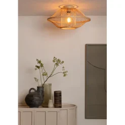 Plafonnier Maui bambou abat-jour naturel