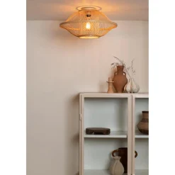 Plafonnier Maui bambou abat-jour naturel