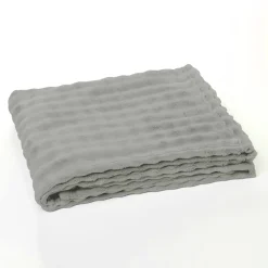 Plaid Damier en Polyester 180 x 220 BIEN AU CHAUD Beige