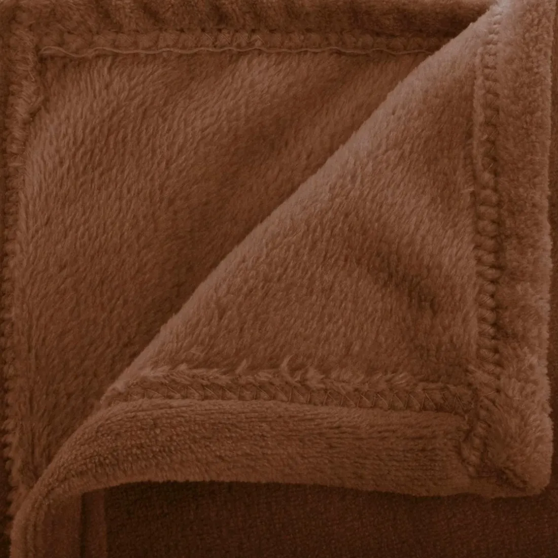 Plaid flanelle Ollis - marron tonka