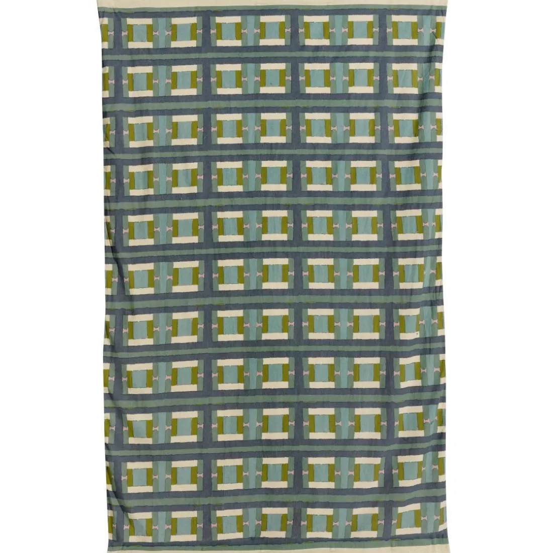 Plaid imprimé Taho Vert de gris 135 x 200