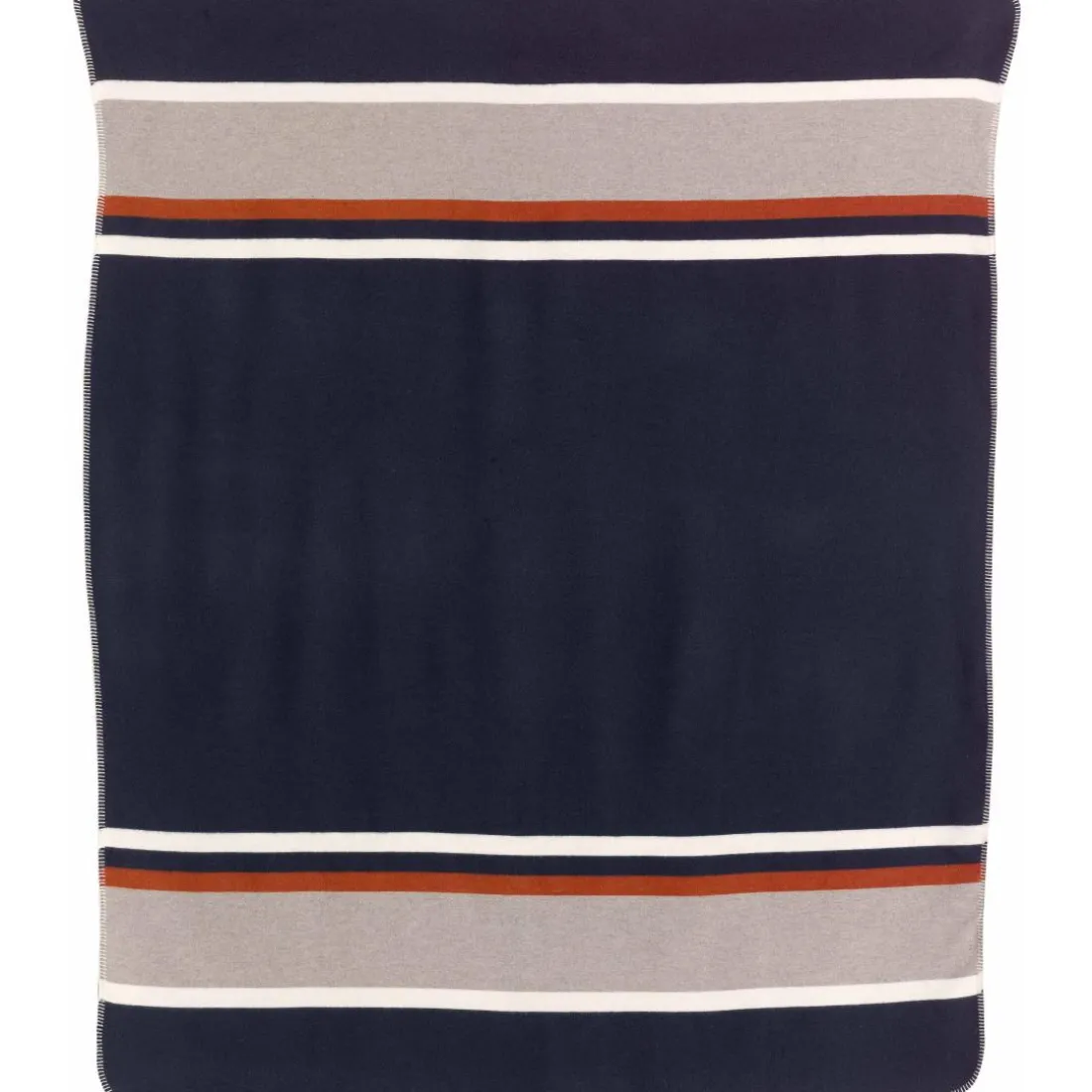 Plaid jacquard recyclé Gioia Marine 140 x 185