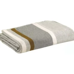 Plaid jacquard recyclé Gioia Perle 140 x 185