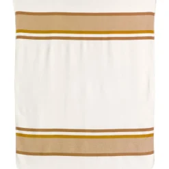 Plaid jacquard recyclé Gioia Ivoire 140 x 185