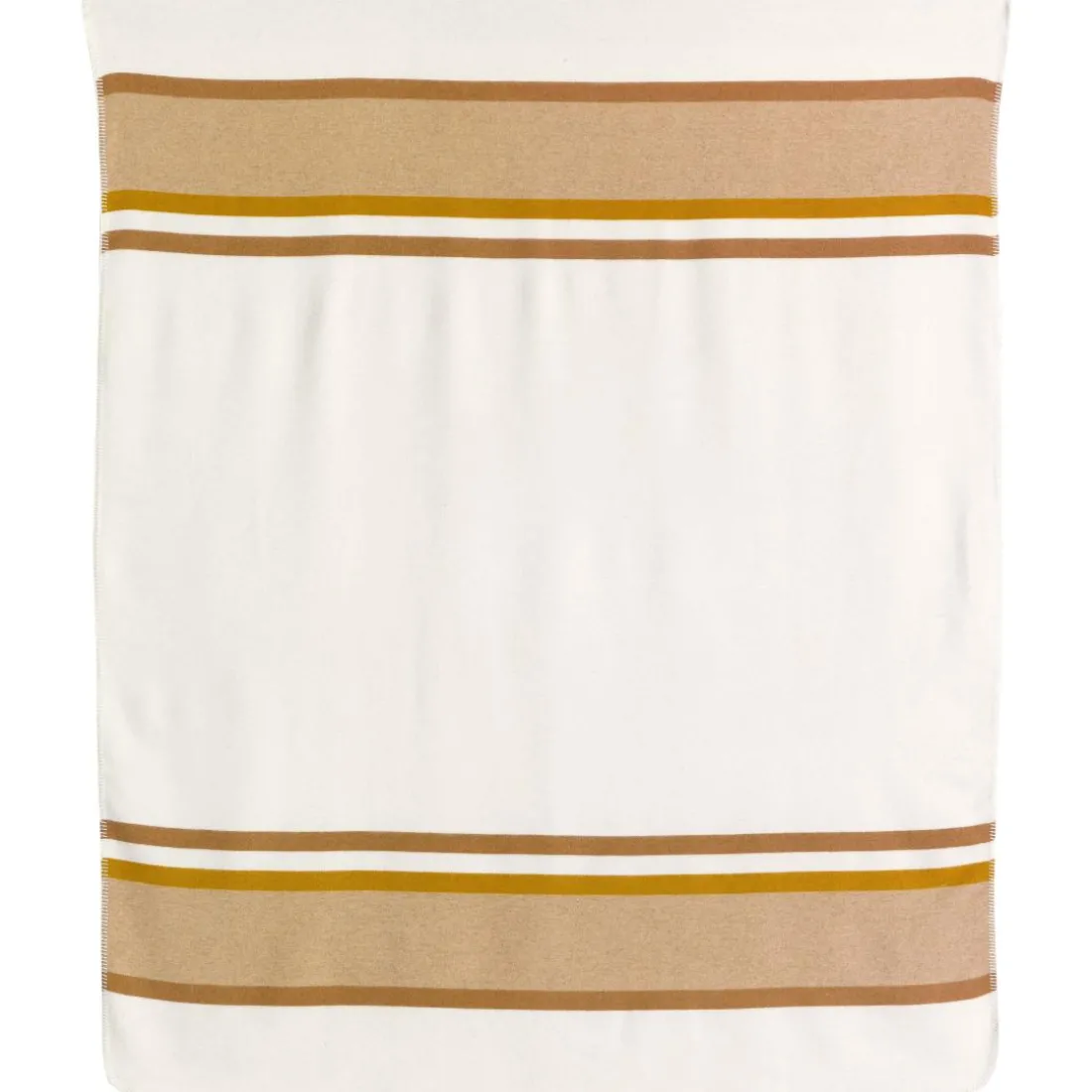 Plaid jacquard recyclé Gioia Ivoire 140 x 185