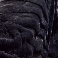 Plaid Jacquarden Polyester 550g/m² MATCHA 130 x 180 Reglisse