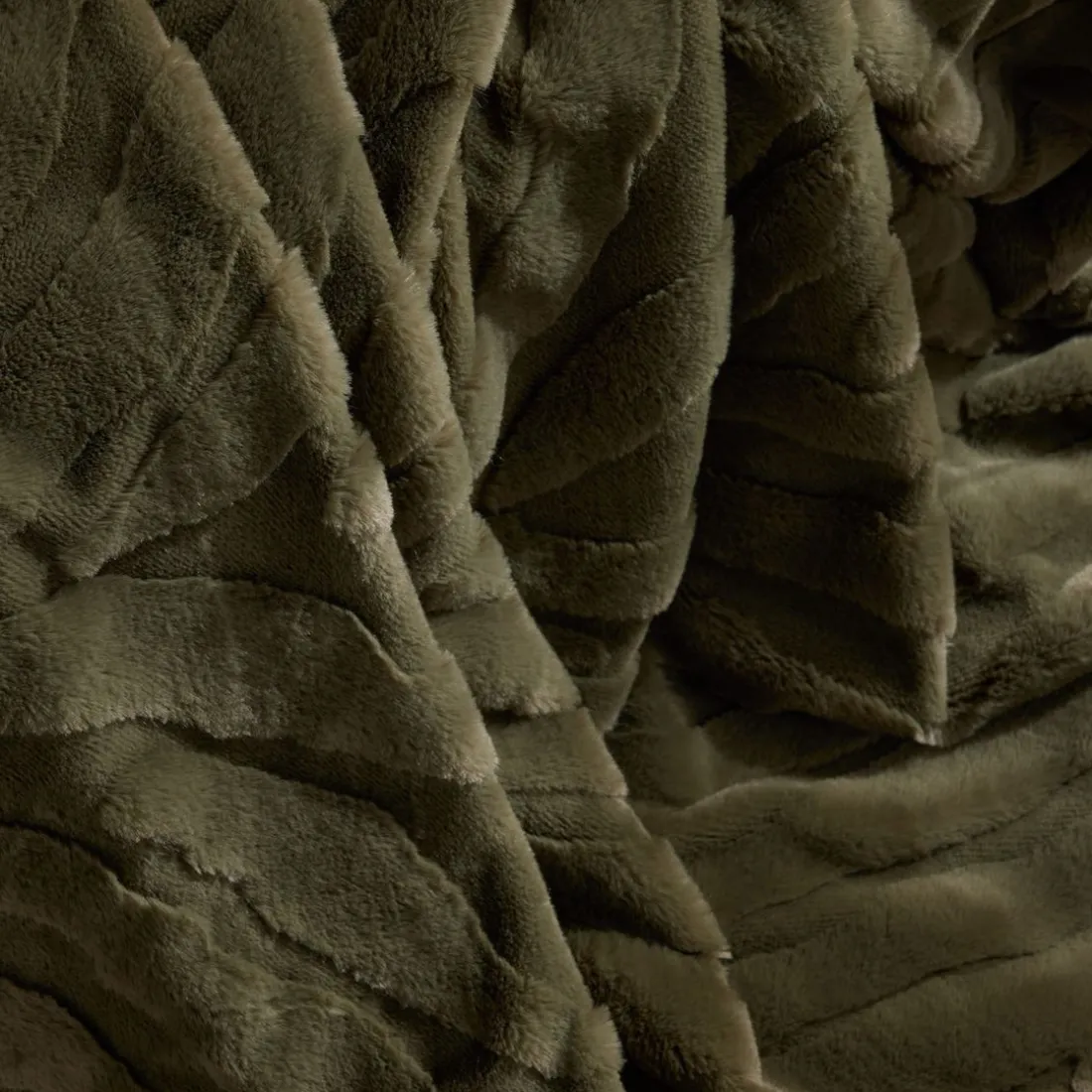 Plaid Jacquard550g/m² en Polyester 130 x 180 MATCHA Matcha