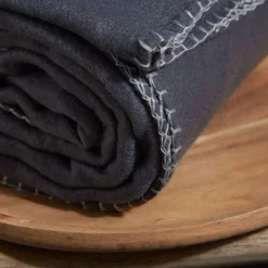 Plaid Polaire en Polyester 220 x 240 BIEN AU CHAUD Fusain