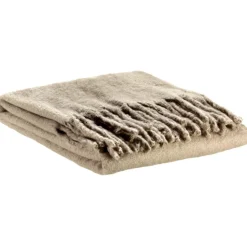 Plaid recyclé Isabel uni Nuage 130 x 160