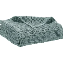 Plaid recyclé Maia Plomb 140 x 200