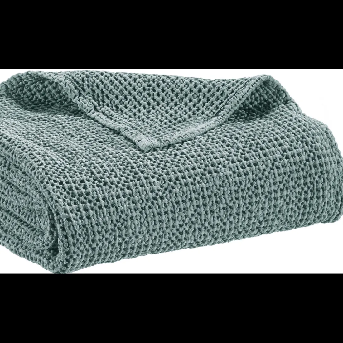 Plaid recyclé Maia Plomb 140 x 200