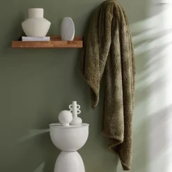 Plaid Teddy en Polyester 130 x 180 MATCHA Matcha