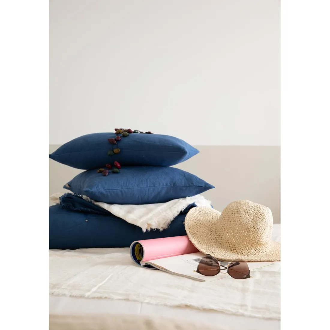 Plaid Zeff Nomade Blanc 130 x 180