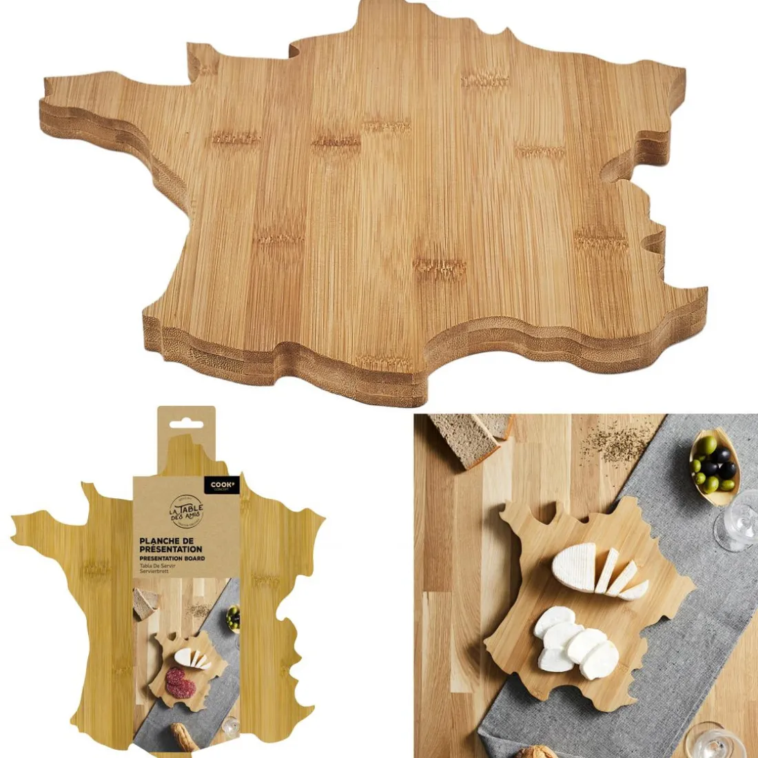 Planche Fromage Bois Forme France M12