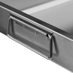 Plat à rôtisserie en inox Gris