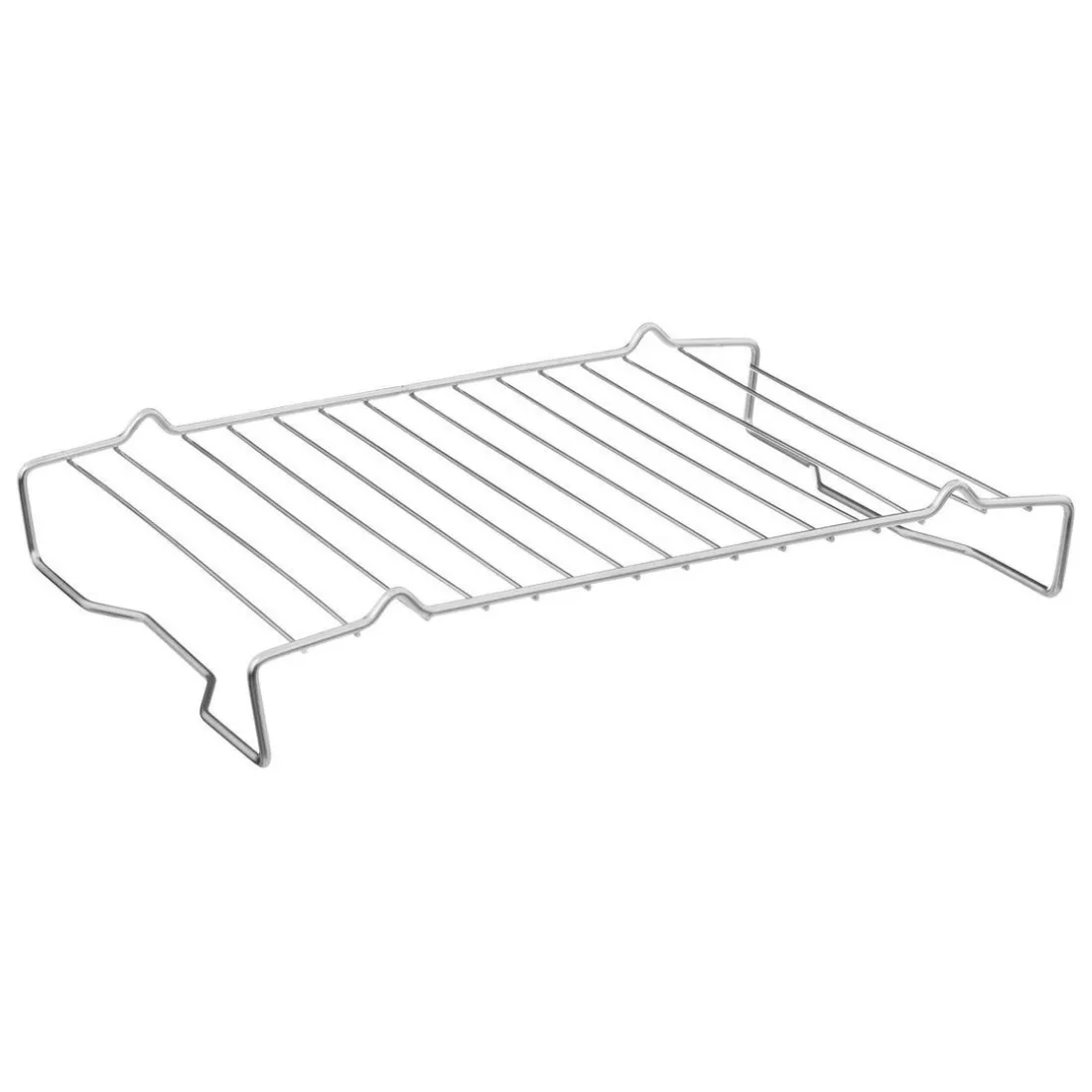 Plat à rôtisserie en inox Gris