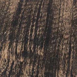 Plat carré décoratif 21 cm bois noir et or