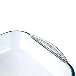 Plat rectangulaire en verre 40x25x6cm