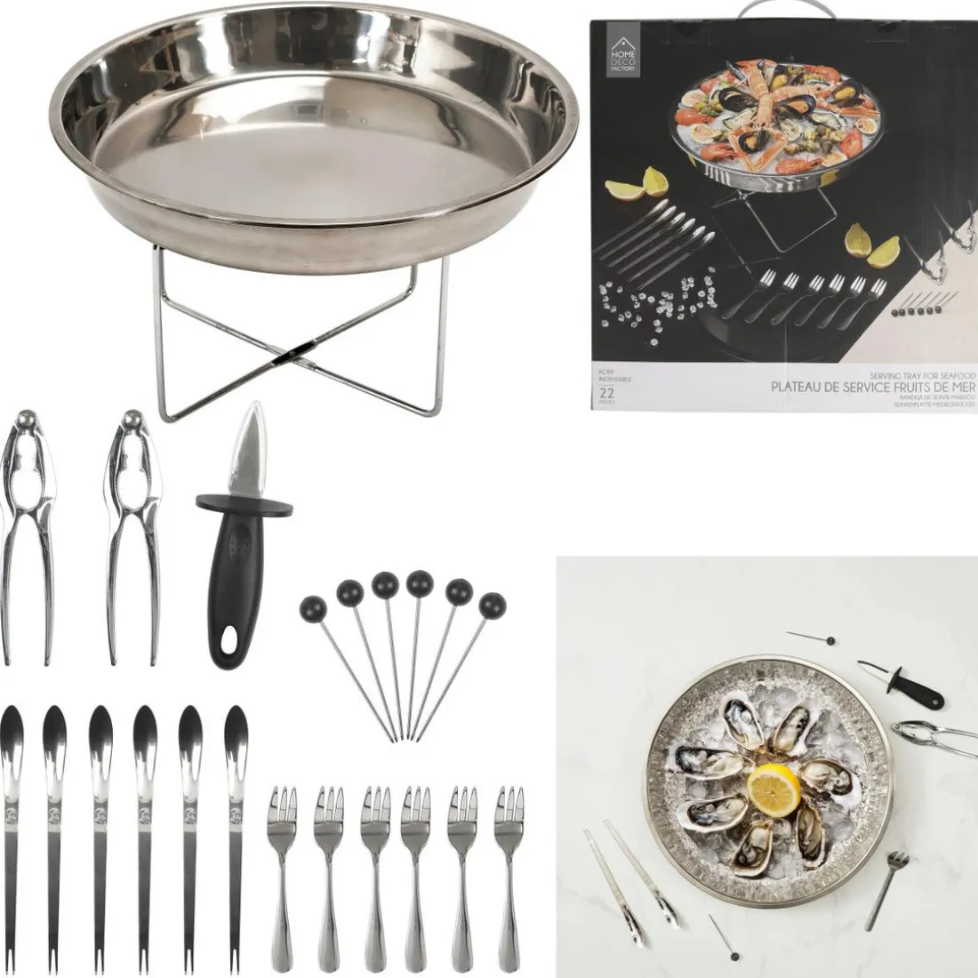 Plateau De Service Fruit De Mer 22 Accessoires M4