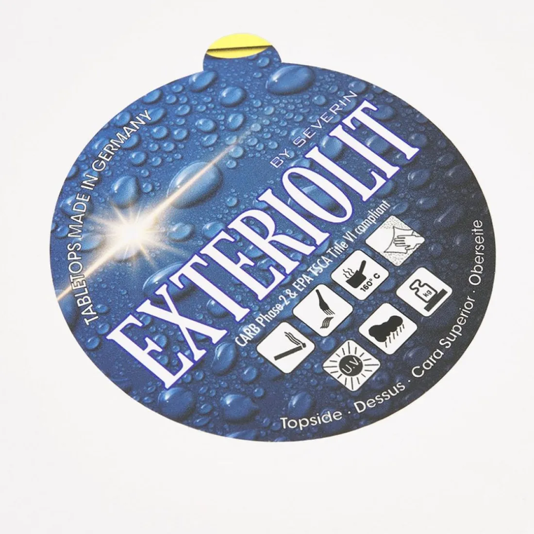 Plateau de table 'LIMULE' blanc carré