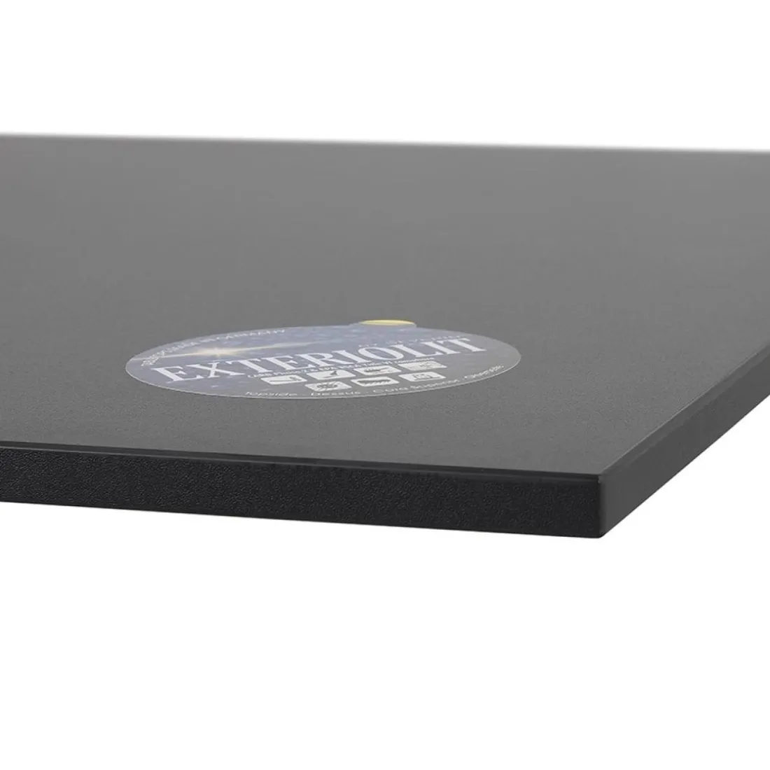 Plateau de table 'LIMULE' noir carré